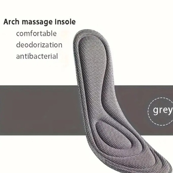 NWT Deodorant Comfort Memory Foam Insoles Orthotic Inserts Arch Support 11-12 L - Picture 6 of 7